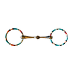 Load image into Gallery viewer, TEAL SERAPE TWISTED MOUTH O-RING BIT