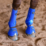 Load image into Gallery viewer, ROYAL BLUE WITH SPARKLE VELCRO BELL BOOTS