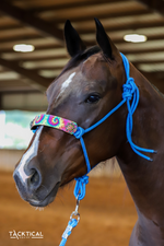 Load image into Gallery viewer, TIE DYE DESIGN WITH CONCHOS ROPE HALTER