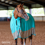 Load image into Gallery viewer, FLEECE LEOPARD & MINT COOLER SHEET