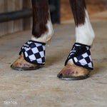 Load image into Gallery viewer, FINISH LINE WITH SPARKLE VELCRO BELL BOOTS