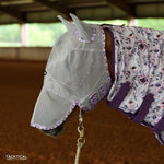 Load image into Gallery viewer, TACKTICAL PURPLE PEONY FULL FACE FLY MASK