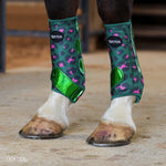 Load image into Gallery viewer, HOT SHOT LEOPARD WITH SPARKLE VELCRO SPLINT BOOTS (PAIR)