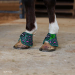 Load image into Gallery viewer, HOT SHOT LEOPARD WITH SPARKLE VELCRO BELL BOOTS