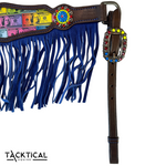 Load image into Gallery viewer, BENJIS LEATHER FRINGE BREASTCOLLAR