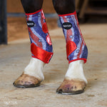Load image into Gallery viewer, AMERICAN BLAZE WITH SPARKLE VELCRO SPLINT BOOTS (PAIR)