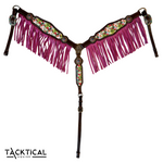 Load image into Gallery viewer, CACTUS BLOSSOM LEATHER FRINGE BREASTCOLLAR