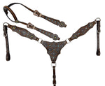 Load image into Gallery viewer, COWBOY'S WEAVE CHEST PLATE LEATHER TACK SET