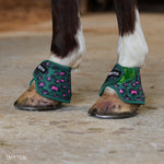 Load image into Gallery viewer, HOT SHOT LEOPARD WITH SPARKLE VELCRO BELL BOOTS