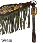 Load image into Gallery viewer, DUCK HUNT LEATHER FRINGE BREASTCOLLAR