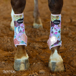 Load image into Gallery viewer, WILDFLOWER WITH SPARKLE VELCRO SPLINT BOOT (PAIR)