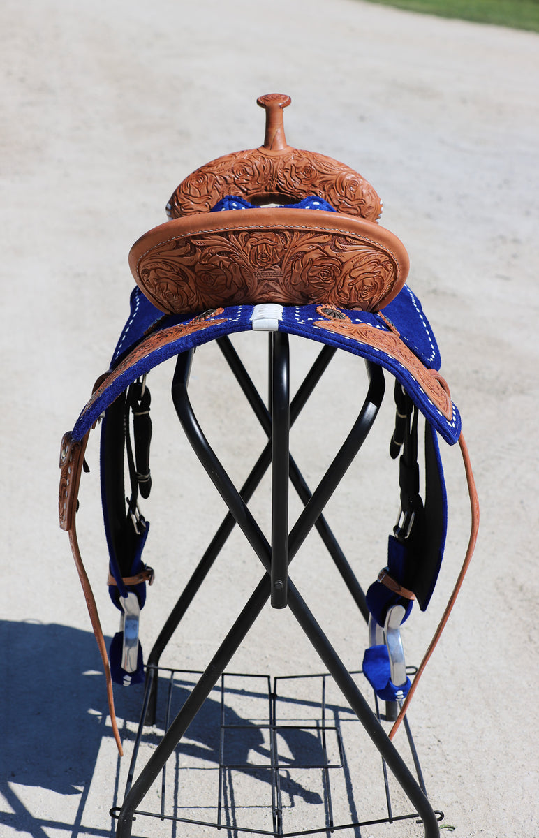 ROYAL BLUE PHOENIX SADDLE - 14
