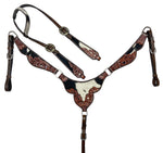 Load image into Gallery viewer, MEADOW HAIR ON HIDE CHEST PLATE LEATHER TACK SET