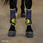 Load image into Gallery viewer, NEON LIGHTS WITH SPARKLE VELCRO SPLINT BOOTS (PAIR)