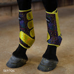 Load image into Gallery viewer, NEON LIGHTS WITH SPARKLE VELCRO SPLINT BOOTS (PAIR)
