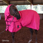 Load image into Gallery viewer, HOT PINK 1200D PERFECT FIT WINTER BLANKET WITH NECK