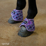 Load image into Gallery viewer, PURPLE CASSIDY WITH SPARKLE VELCRO BELL BOOTS