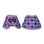 Load image into Gallery viewer, PURPLE CASSIDY WITH SPARKLE VELCRO BELL BOOTS