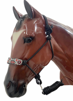 Load image into Gallery viewer, SARITA DESIGN WITH CONCHOS ROPE HALTER