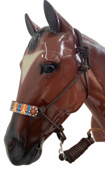 Load image into Gallery viewer, ATOKA DESIGN WITH CONCHOS ROPE HALTER
