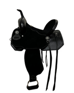 Load image into Gallery viewer, THE PUMA SADDLE - SILVER ENGRAVED CONCHO