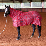 Load image into Gallery viewer, RED BANDANA MAGNETIC MESH THERAPY SHEET WITH DETACHABLE NECK