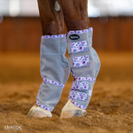 Load image into Gallery viewer, TACKTICAL PURPLE PEONY CONTOURED MESH FLY BOOTS - SET OF 4