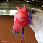 Load image into Gallery viewer, TACKTICAL BANDANA PRINT FLY MASK W/ EAR & NOSE - PONY
