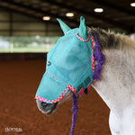 Load image into Gallery viewer, TACKTICAL DIEGO PRINT FLY MASK W/ EAR & NOSE - PONY