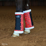 Load image into Gallery viewer, RED BANDANA QUICK WRAP STANDING WRAP (Pair of 2)