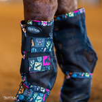 Load image into Gallery viewer, TACKTICAL WESTERN NEON CONTOURED MESH FLY BOOTS - SET OF 4