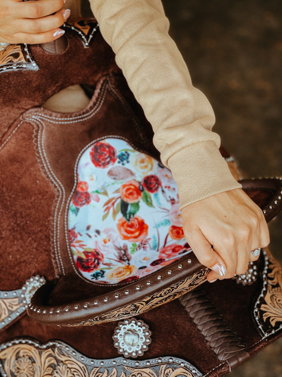 TACKTICAL™ TOOLED WILDFLOWER SADDLE Tacktical