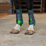 Load image into Gallery viewer, HOT SHOT LEOPARD  WITH SPARKLE VELCRO SPLINT BOOTS (PAIR)