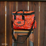 Load image into Gallery viewer, RED BANDANA HELMET/GROOMING COMBO BAG