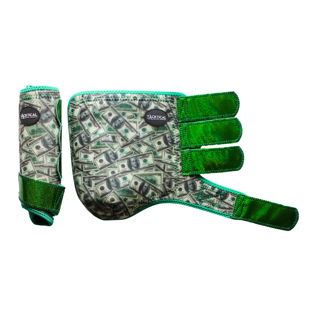 TACKTICAL™ DADDYS MONEY WITH SPARKLE VELCRO SPLINT BOOT (PAIR)