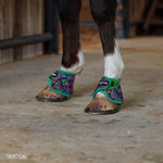 Load image into Gallery viewer, WESTERN NEON WITH SPARKLE VELCRO BELL BOOTS