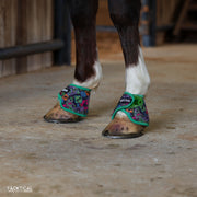 WESTERN NEON WITH SPARKLE VELCRO BELL BOOTS