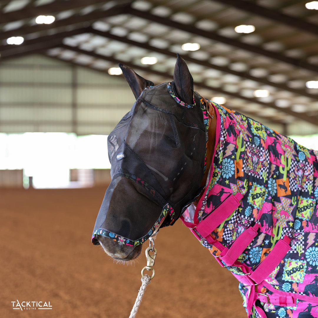 TACKTICAL WESTERN NEON FULL FACE FLY MASK