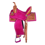 Load image into Gallery viewer, HOT PINK PHOENIX SADDLE - 14&quot; (1)
