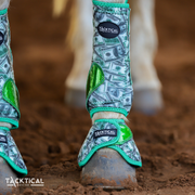 DADDY'S MONEY WITH SPARKLE VELCRO SPLINT BOOTS (PAIR)