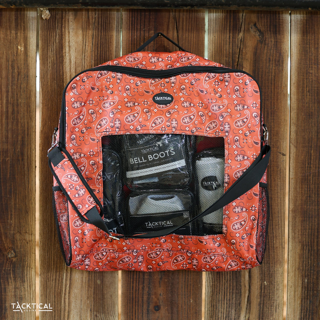 RED BANDANA DELUXE SPORT BOOT BAG