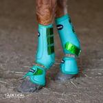 Load image into Gallery viewer, KELLY GREEN WITH SPARKLE VELCRO BELL BOOTS
