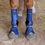 Load image into Gallery viewer, NAVY WITH SPARKLE VELCRO BELL BOOTS
