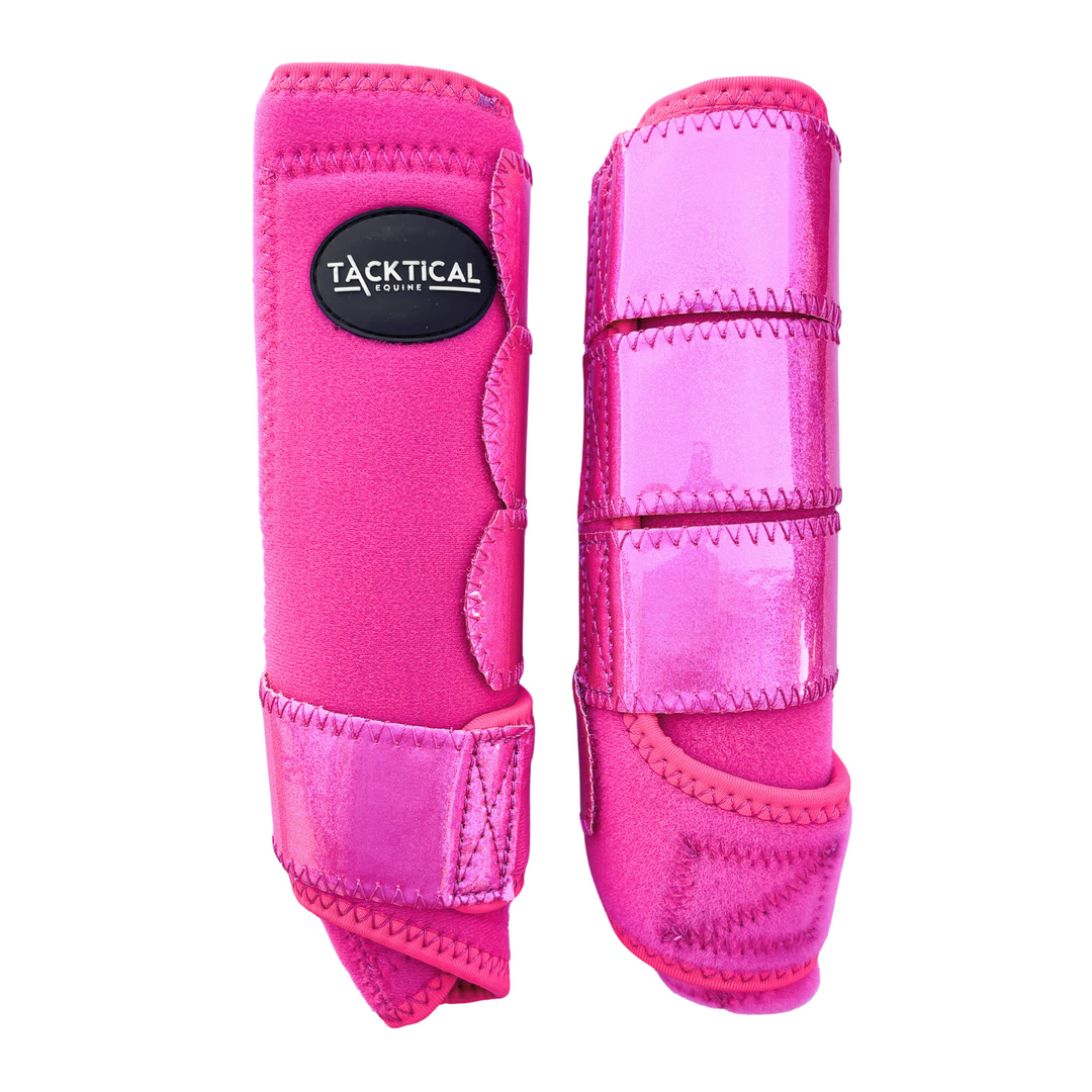 FLAMINGO WITH SPARKLE VELCRO SPLINT BOOT (PAIR)