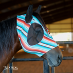 Load image into Gallery viewer, TEAL SERAPE FLY MASK
