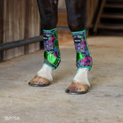 WESTERN NEON WITH SPARKLE VELCRO SPLINT BOOTS (PAIR)