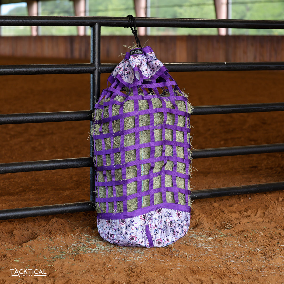 PURPLE PEONY XL HAY BAG