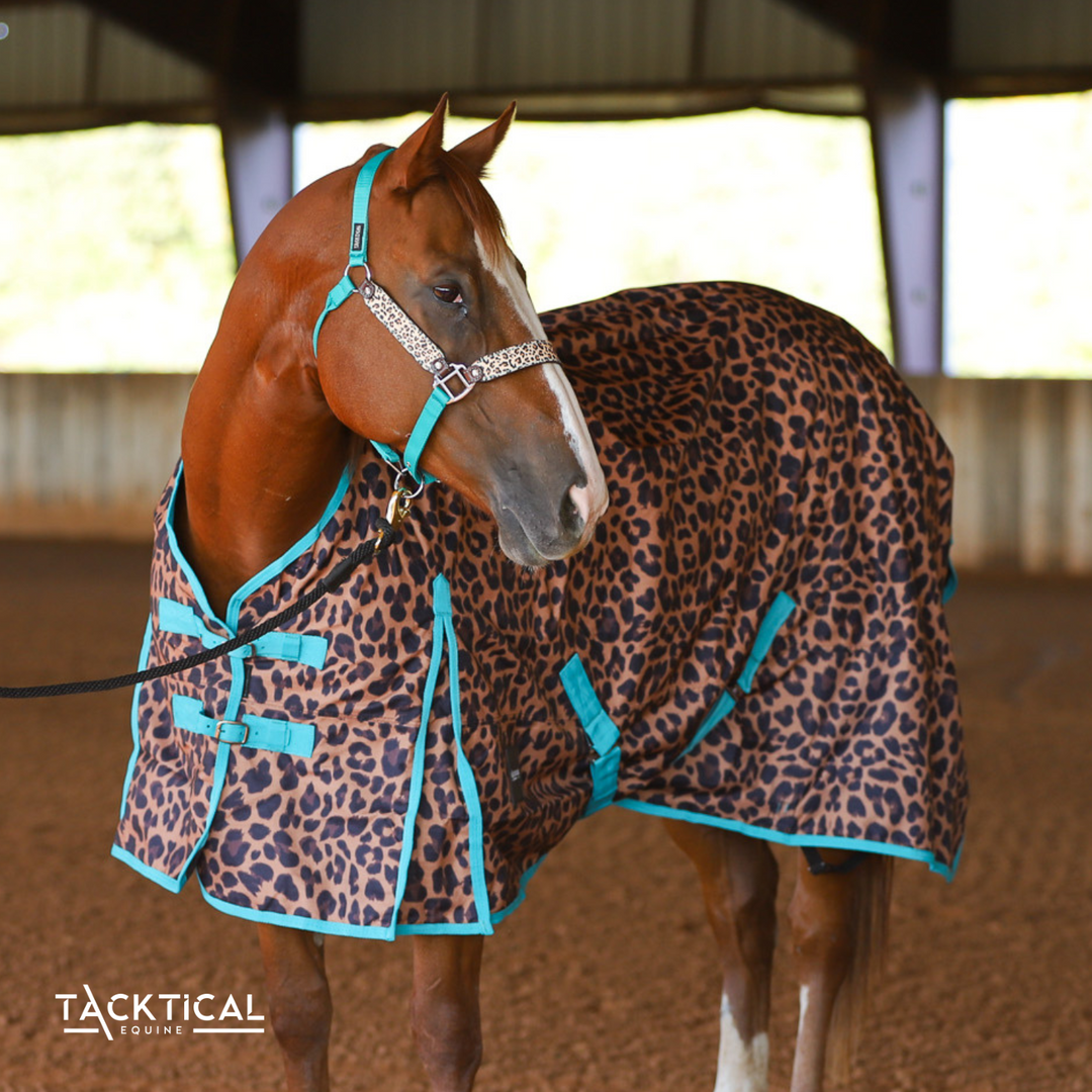 TACKTICAL™ LEOPARD & TURQUOISE 1200D TURNOUT SHEET (NEW)