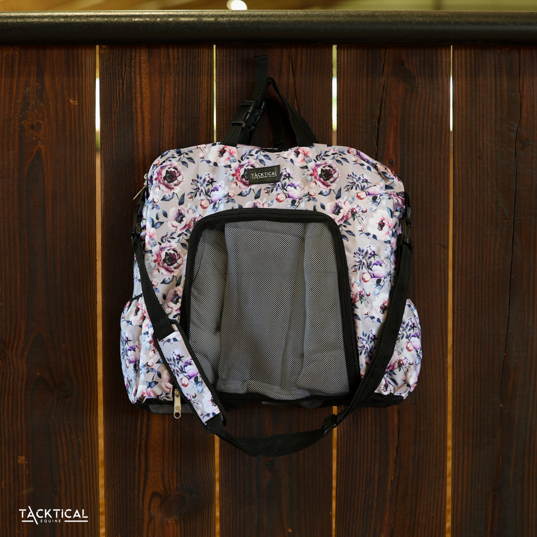 PURPLE PEONY SPORT BOOT BAG