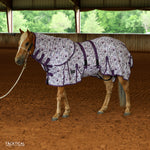 Load image into Gallery viewer, TACKTICAL PURPLE PEONY MESH FLY SHEET W/ DETACHABLE NECK